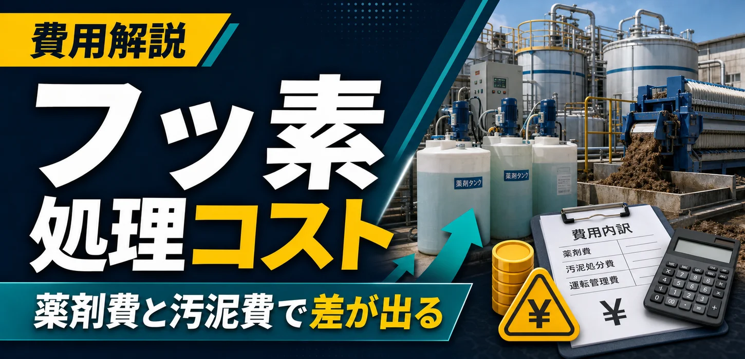 フッ素が含まれた排水処理コスト