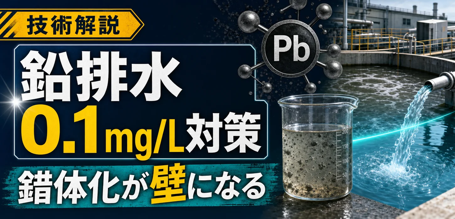 鉛が含まれた排水処理方法