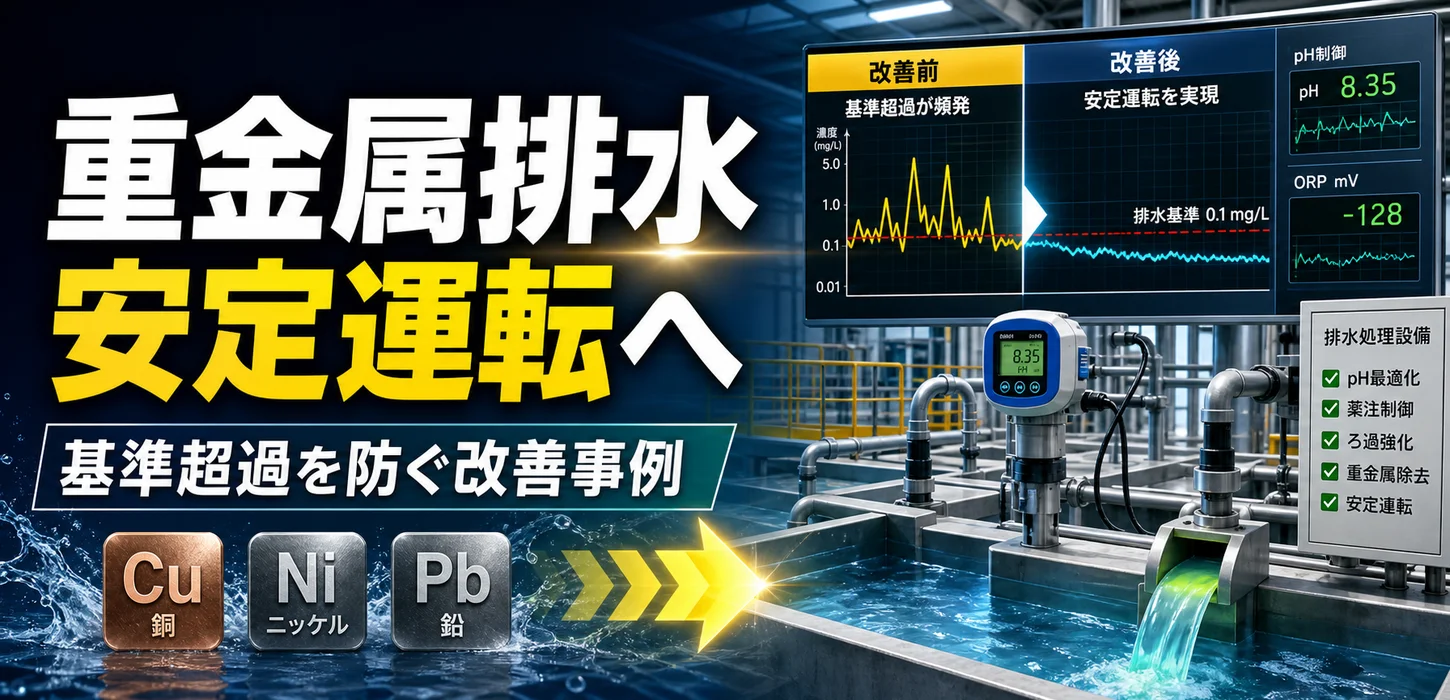 【導入事例】重金属排水で悩んでいた工場が安定運転を実現した理由 サムネイル