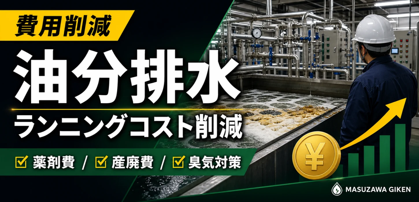 油分排水処理のランニングコストを削減する方法