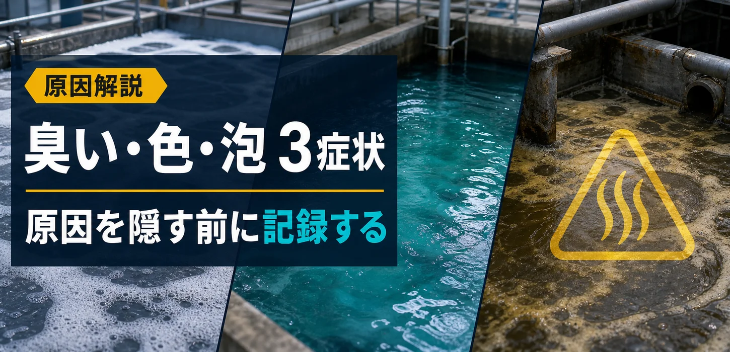 工場排水の異臭・着色・泡立ちの原因とは？現場で多いトラブルを解説