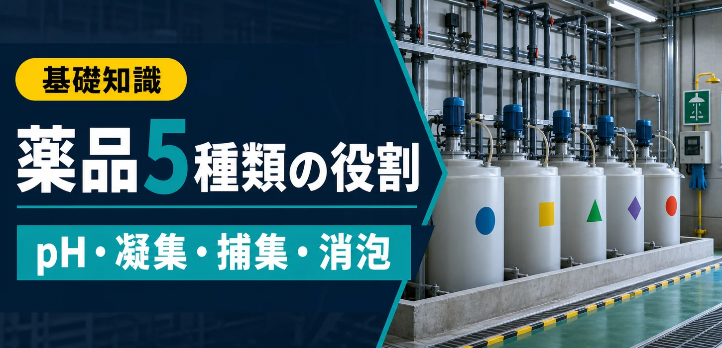 環境担当者が知っておきたい「排水処理薬品」の基礎知識 サムネイル