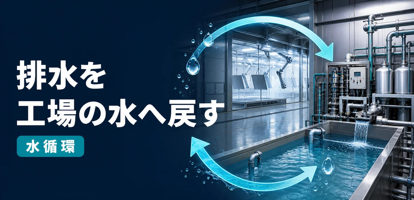 水性塗料排水を再利用できる？塗装工場の「排水ゼロ・水循環」に向けた処理設備の考え方