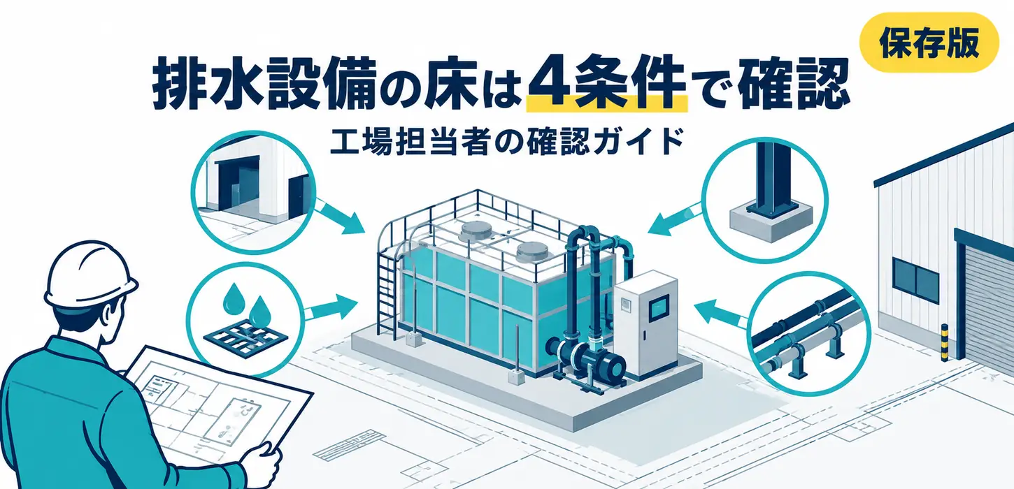 排水設備をこの床に置ける？装置の重量と基礎条件を相談するための準備