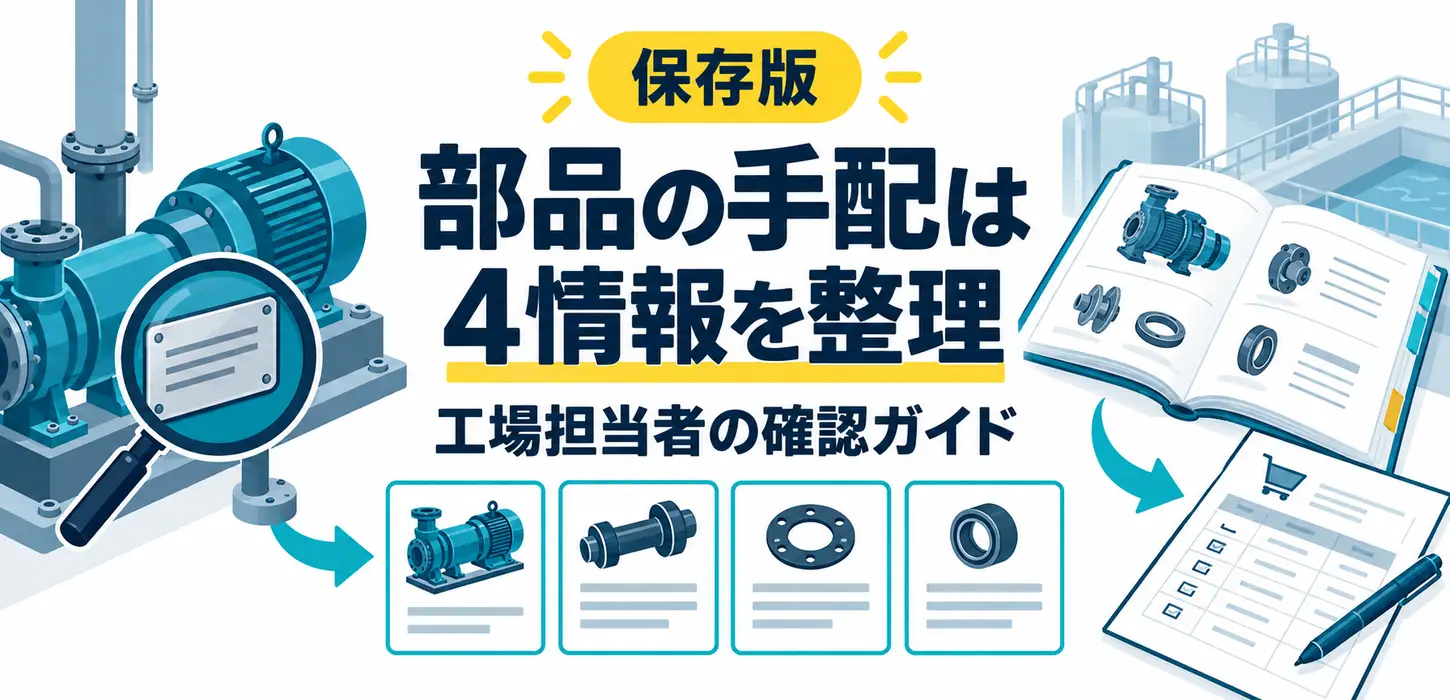 排水設備の部品を手配できない｜消耗品の型式と交換履歴を整理する方法