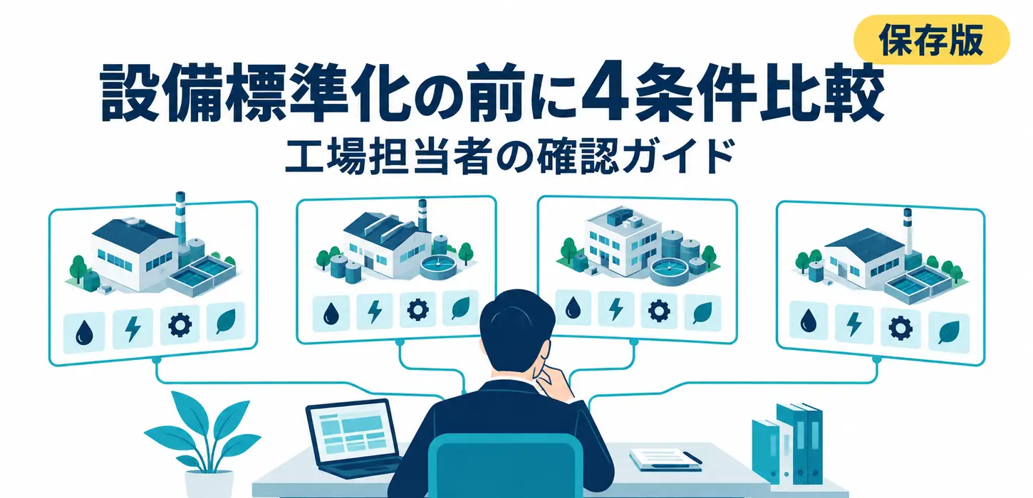 複数工場の排水設備を同じ仕様にそろえたい｜本社が先に集める拠点別の条件