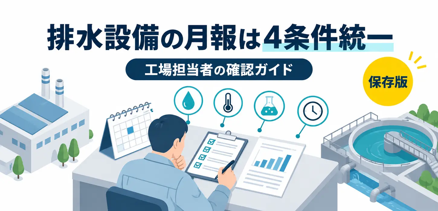 排水設備の月報が毎回ばらばら｜日々の記録を比較できる形にまとめる方法 サムネイル