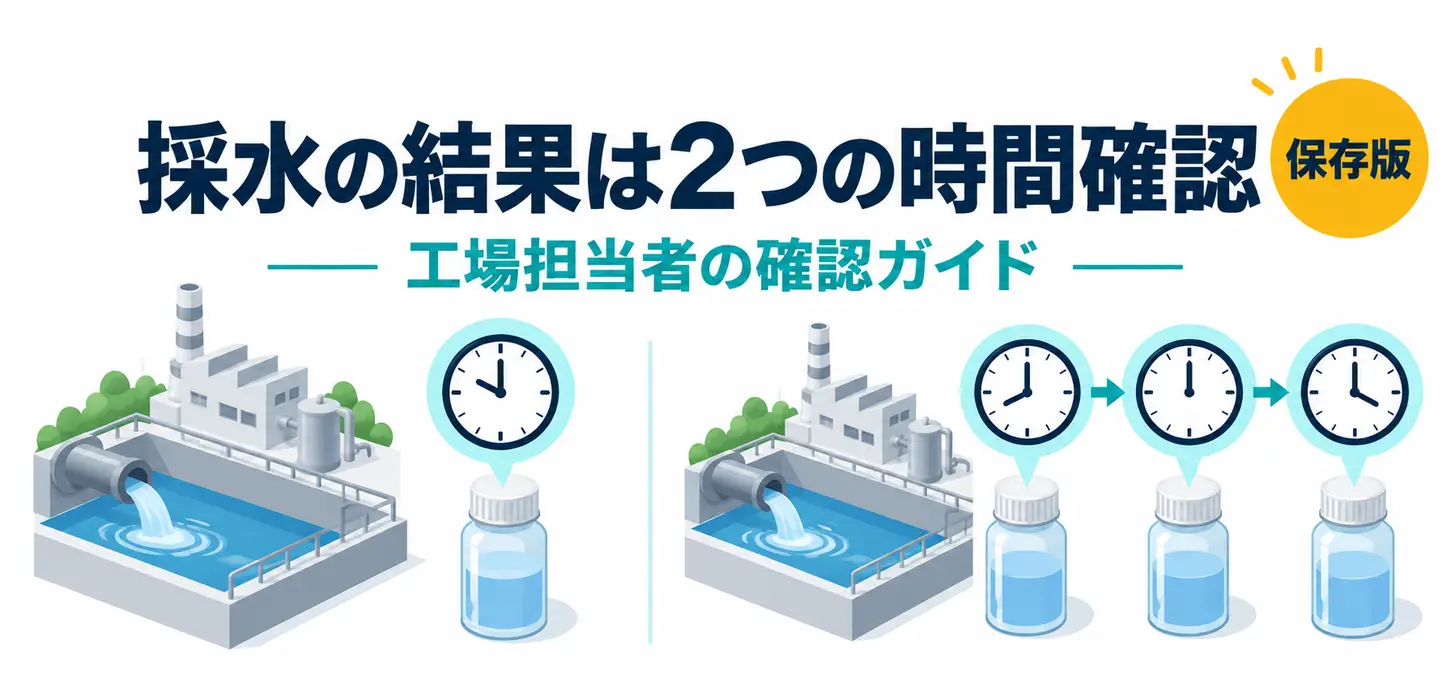 1回の採水と混合試料は何が違う？排水分析の結果を読むための採水条件 サムネイル