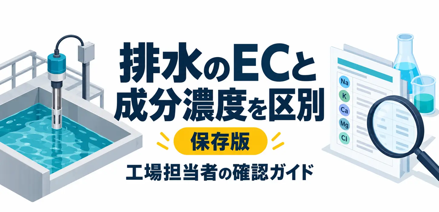 排水のECが低ければ重金属も少ない？電気伝導率と成分分析を分ける読み方