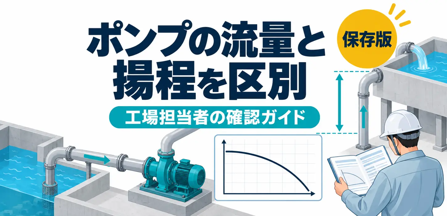 ポンプの吐出し量と揚程はどう違う？排水設備の仕様を読むときの確認点 サムネイル
