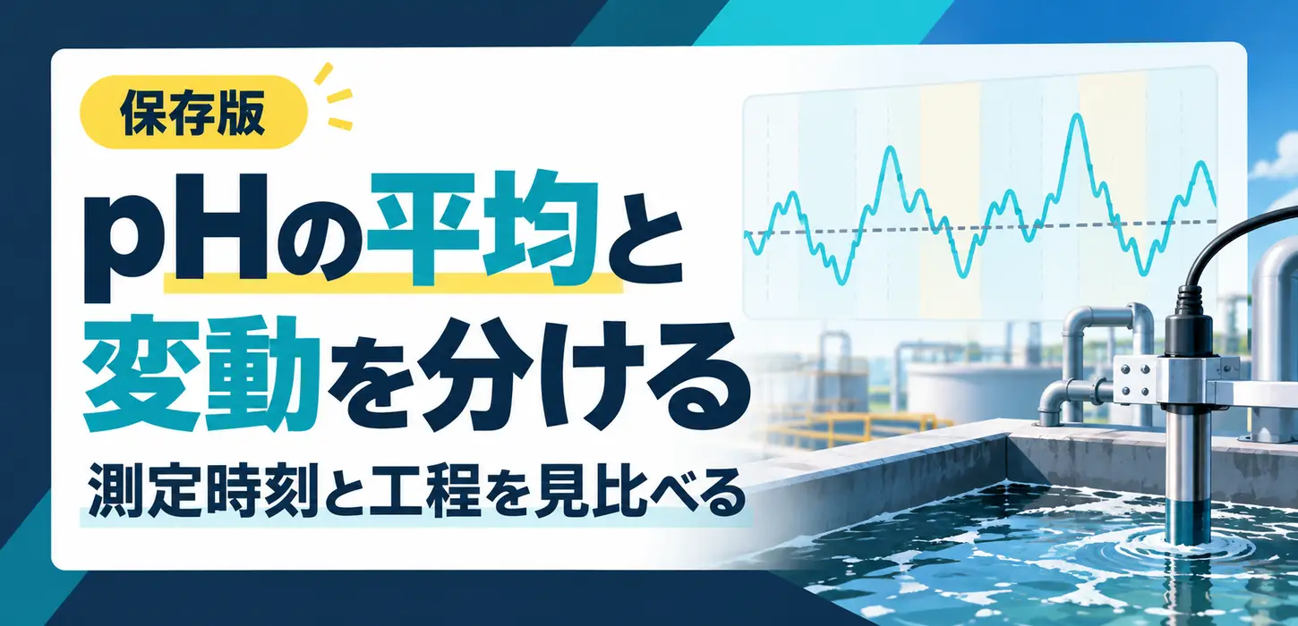 排水のpHは平均値だけで評価できる？変動と測定時刻を分けて読む基本