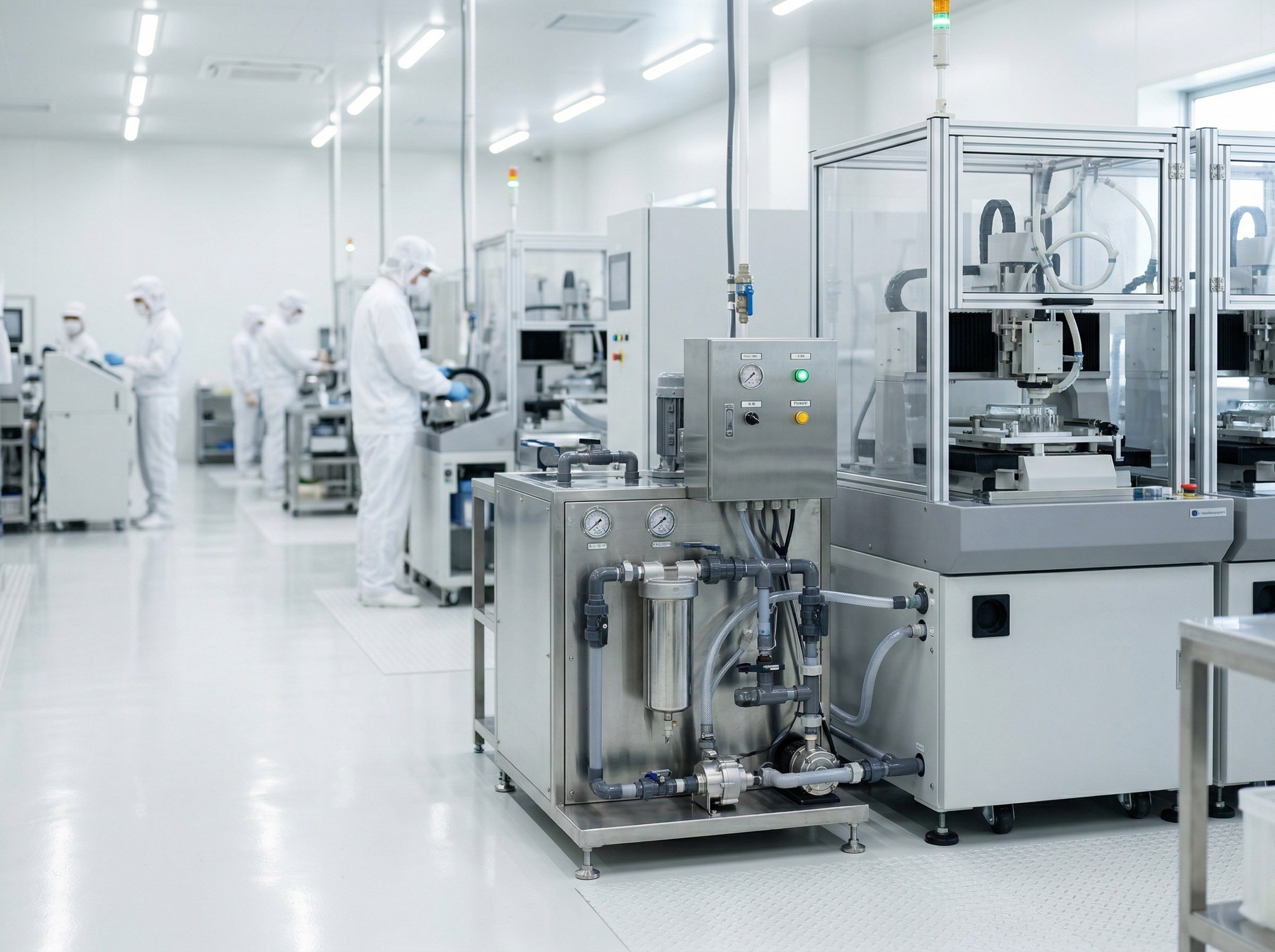 光学ガラス研磨工場における排水処理装置の設置イメージ