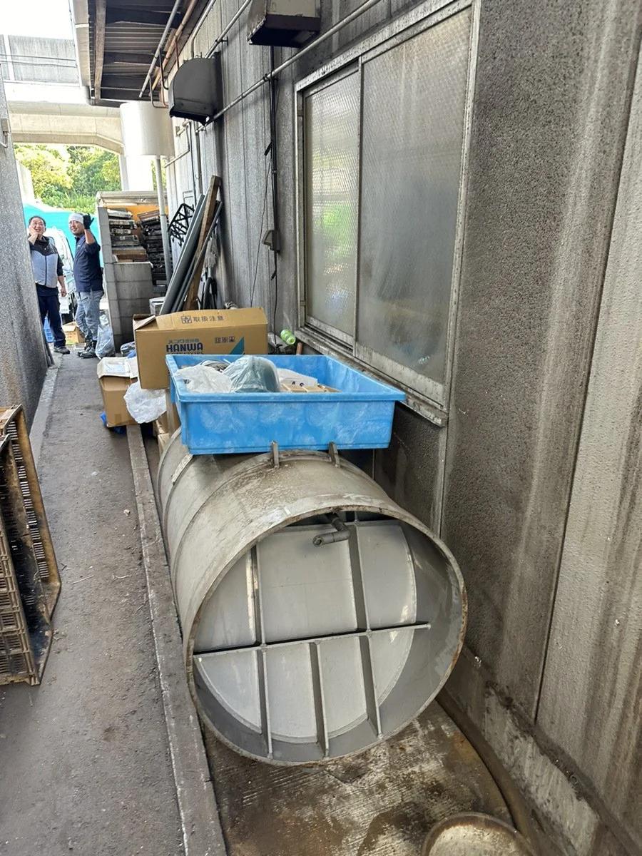 設備の仮置き